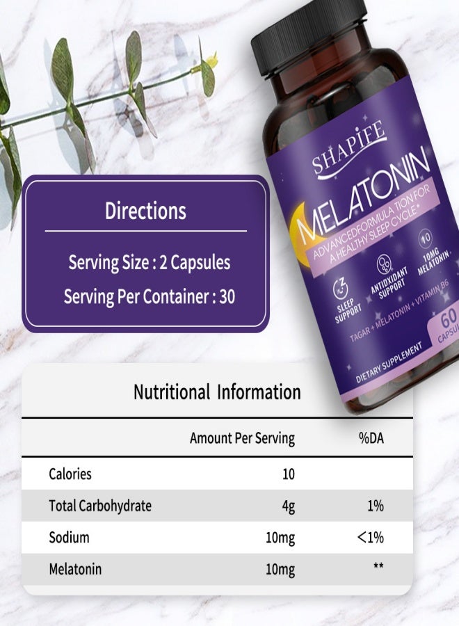 شايب كبسولات ميلاتونين النوم لتحسين جودة النوم - 60 كبسولة - Image 4