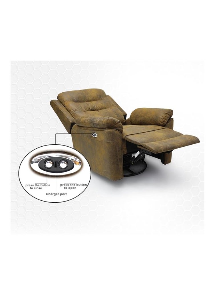 Multi Home Furniture Best Electric Recliner Single sofa MH-1806-GOLDEN  - Image 3