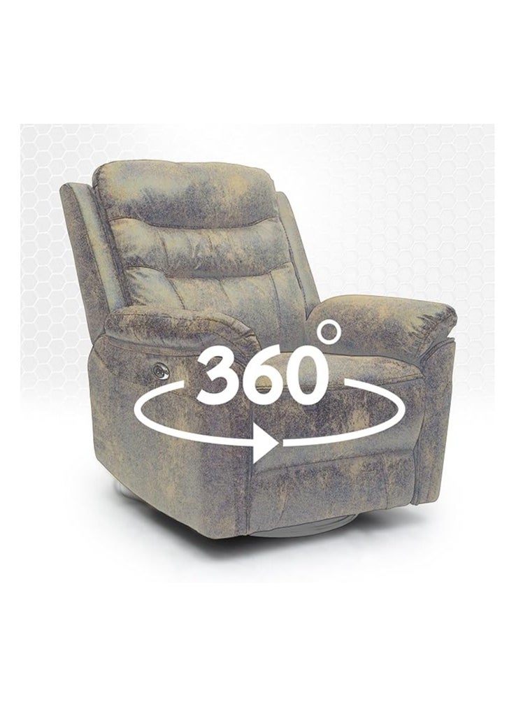 Multi Home Furniture Best Electric Recliner Single sofa MH-1806-GOLDEN  - Image 4