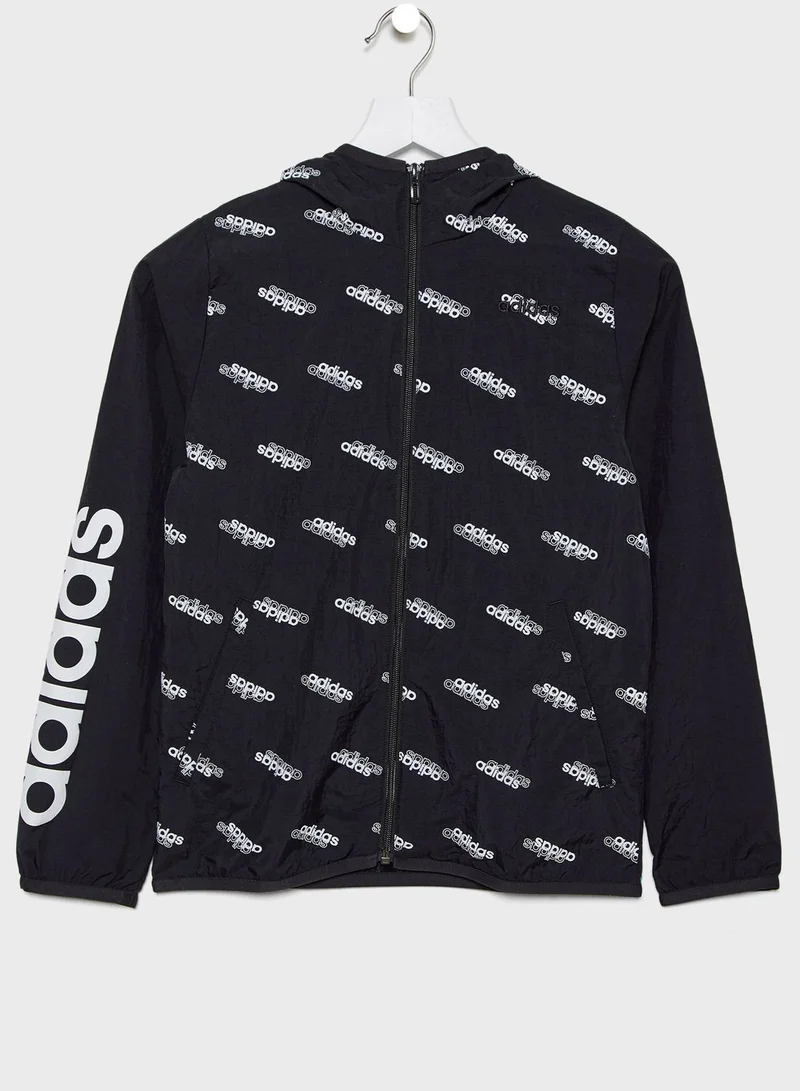 Adidas Youth Favorite Windbreaker Jacket