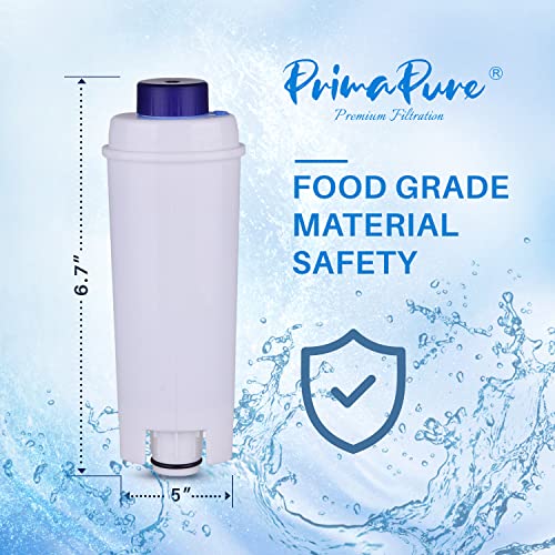PrimaPure 3-Pack PrimaPure Coffee Espresso Machine Water Filter Replacement For DeLonghi DLSC002, DLS C002, SER3017, 5513292811, EC800, ESAM, ECAM, ETAM Series - Image 3