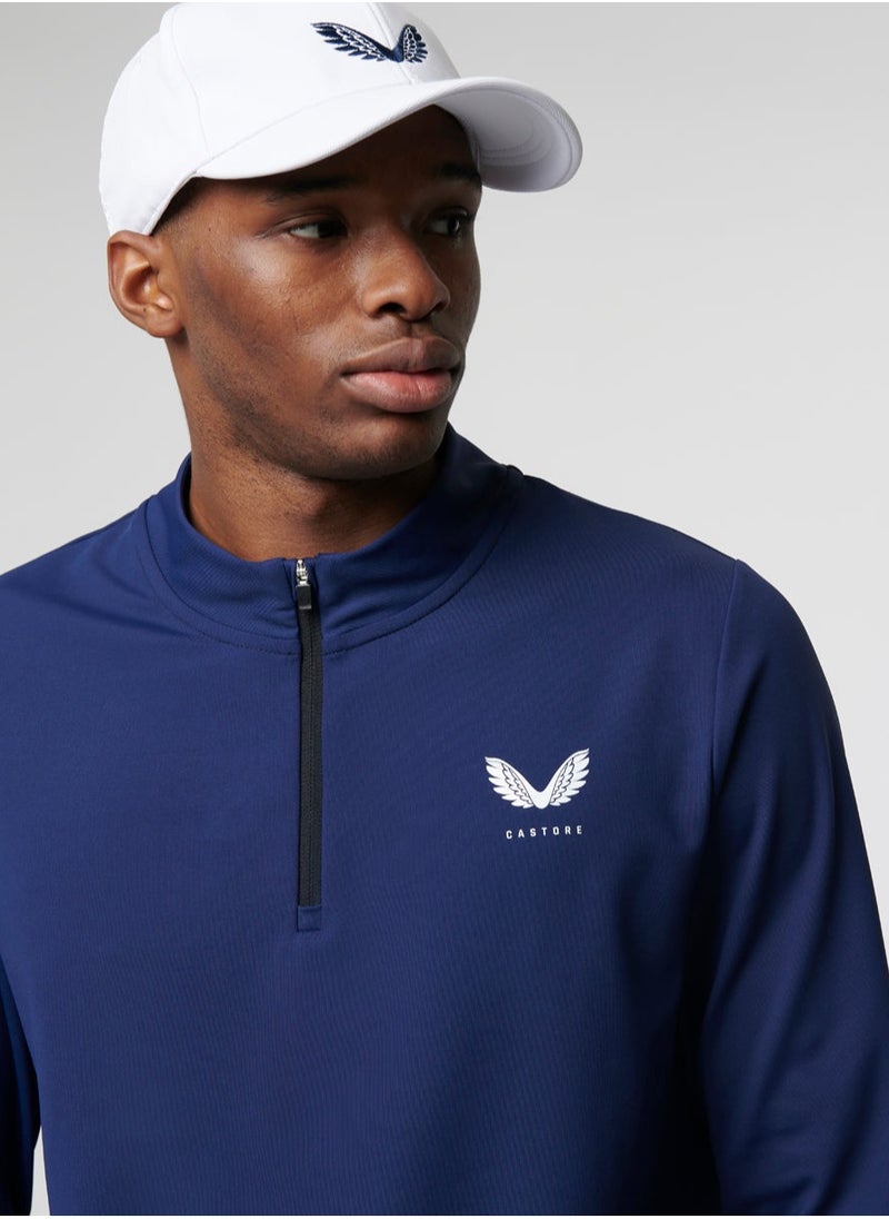 CASTORE - Peacoat Protek Mid Layer 1/4 Zip - Image 1
