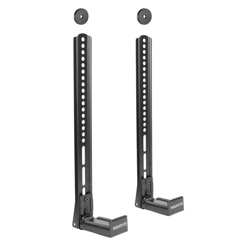 Mount-It! Soundbar Mount for TV and Wall Mounting | 2-in-1 Soundbar Bracket for Back of TV or Wall Mount Installation | Universal Base Fits All Soundbars - Image 1