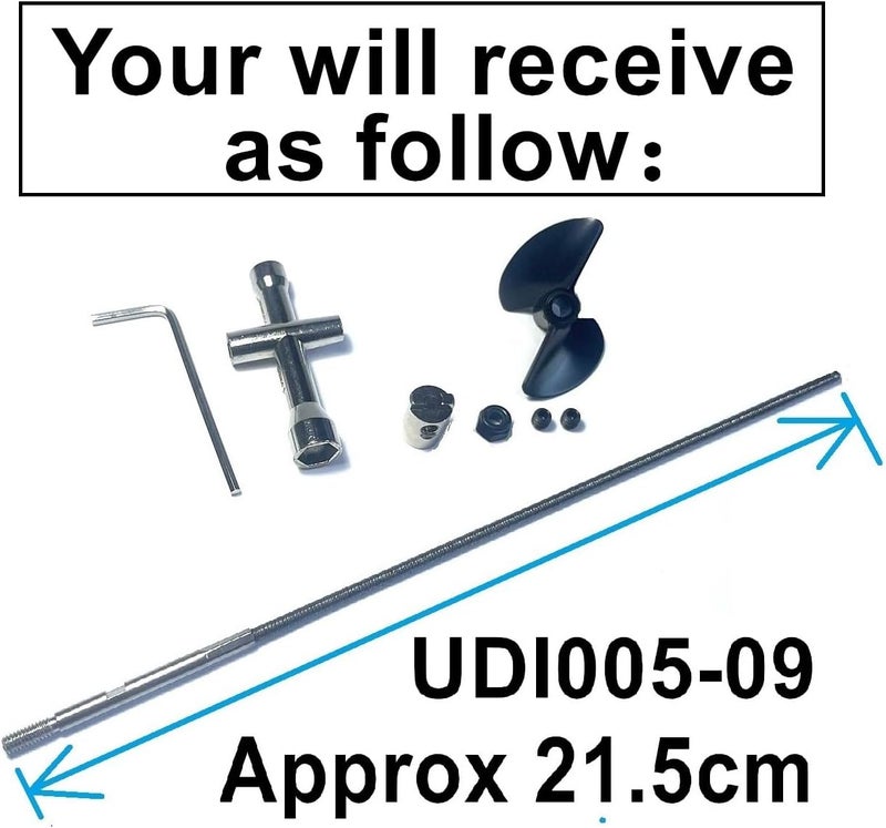 ZDingTech UDI005 UDIRC Arrow Flex Shaft with Propellers for RC Boats - Image 2