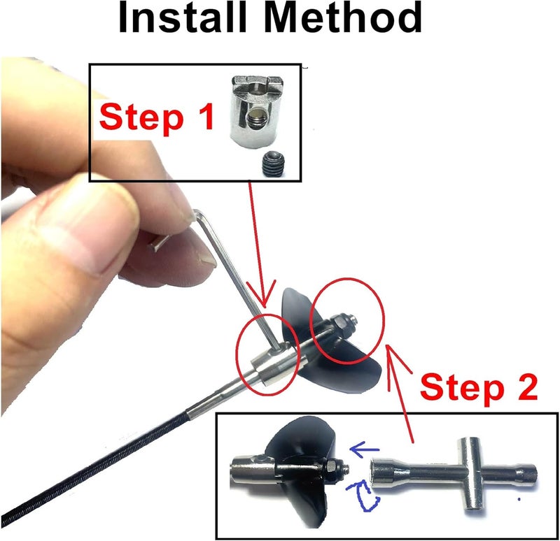 ZDingTech UDI005 UDIRC Arrow Flex Shaft with Propellers for RC Boats - Image 3
