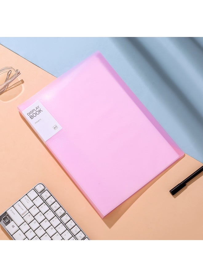 A4 Data Book Transparent Multi-layer Loose-leaf Folder Pp Student Certificate Test Paper Storage Book File Pregnancy Test Score Folder - Image 1