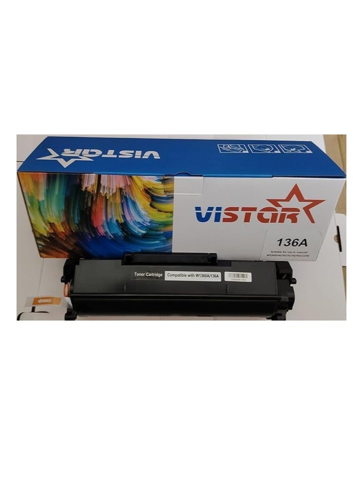 حبر Vistar 136A لطابعات HP M211 MF236، أسود