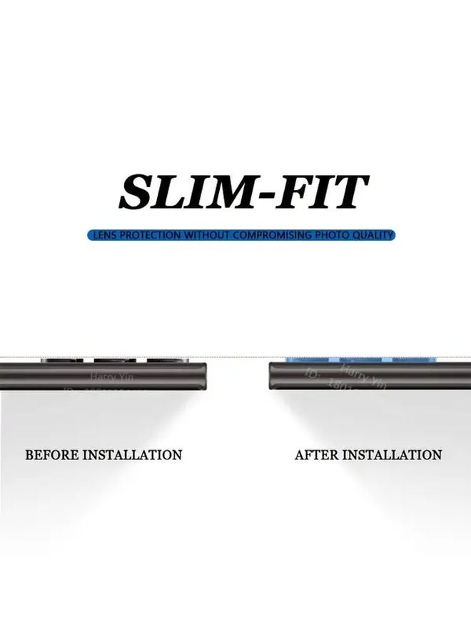 3 Pack Black Camera Lens Protector For Galaxy S20 Plus Full Coverage HD Tempered Glass - Image 5