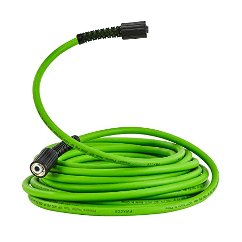 PWACCS Pressure Washer Hose for Power Washer – 3600 PSI High Pressure Replacement Hose – 1/4" x 25 FT Flexible Power Washing Extension Hose – Compatible with M22 Fittings - Image 1