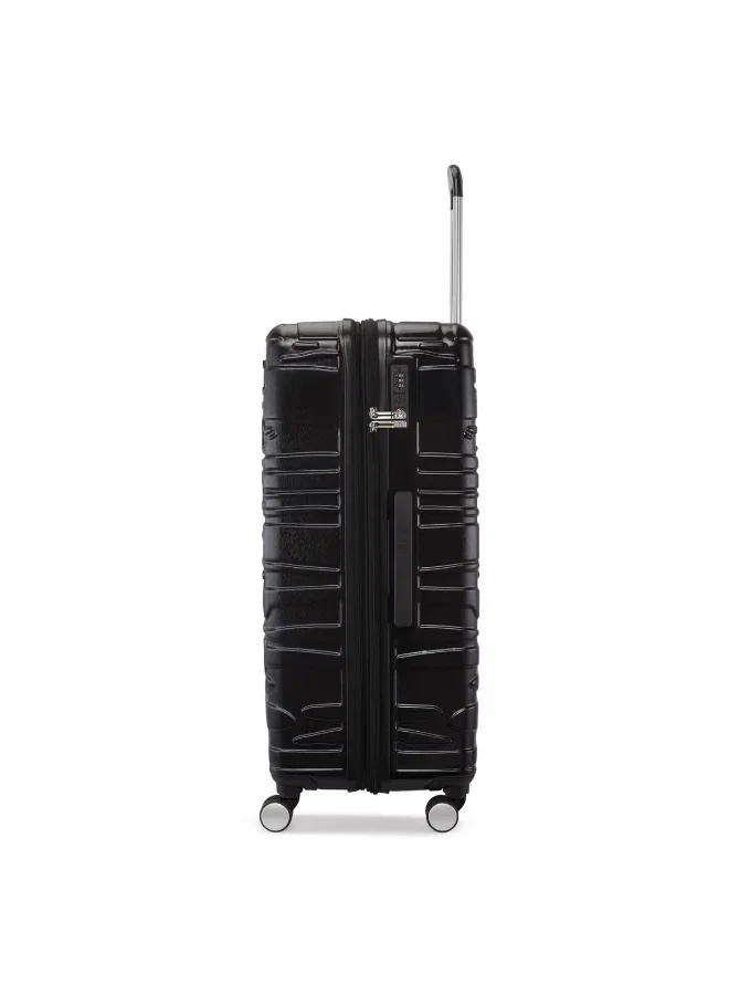 Calvin Klein Black Calvin Klein State Of Flow Hardside Luggage on Wheels for Unisex | Ultra Lightweight ABS with 4 Spinner Wheels | Color Black  | Best Price UAE