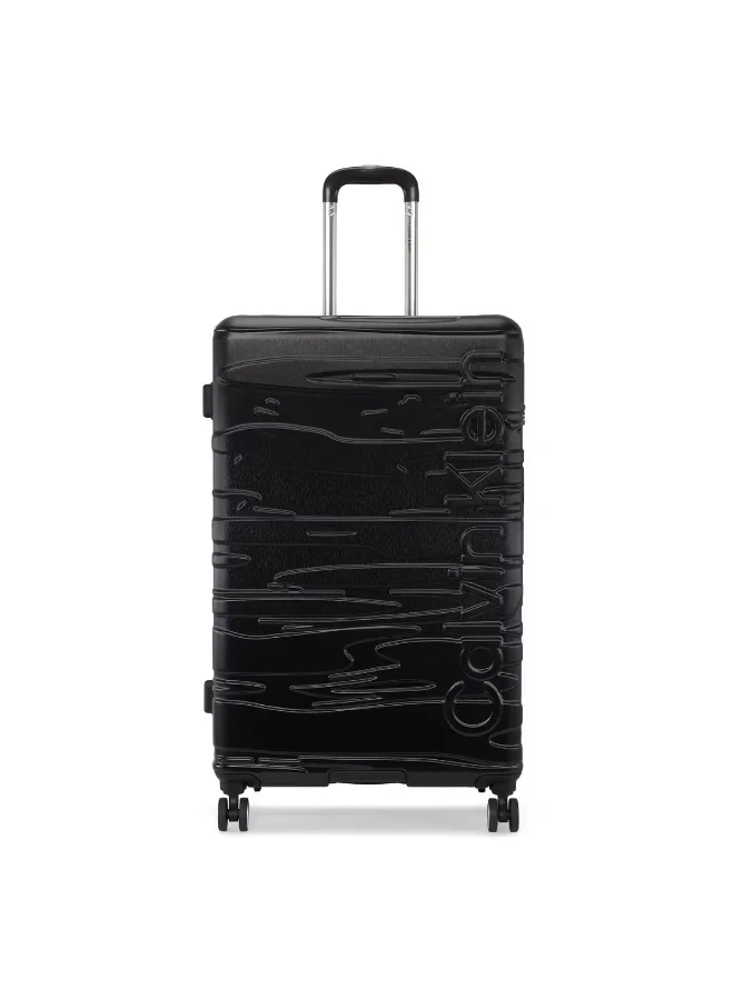 Calvin Klein Black Calvin Klein State Of Flow Hardside Luggage on Wheels for Unisex | Ultra Lightweight ABS with 4 Spinner Wheels | Color Black  | Best Price UAE