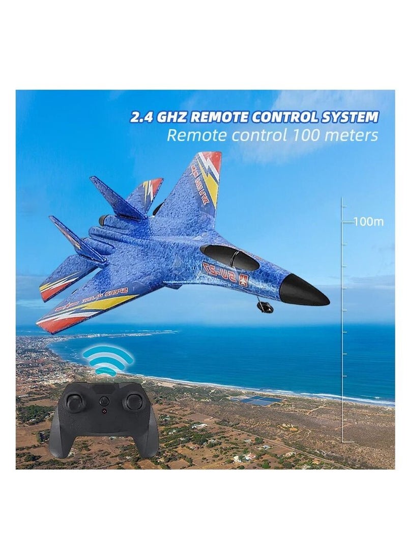 AROAQ طائرة تحكم عن بعد، طائرة شراعية مقاتلة، راديو، ضوء ملاحة ليلي LED، نموذج طائرة لعبة للأطفال - Image 3