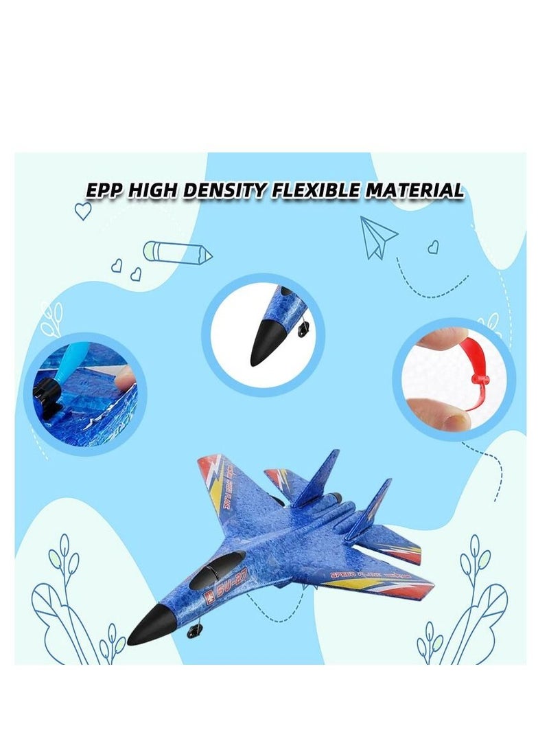 AROAQ طائرة تحكم عن بعد، طائرة شراعية مقاتلة، راديو، ضوء ملاحة ليلي LED، نموذج طائرة لعبة للأطفال - Image 4