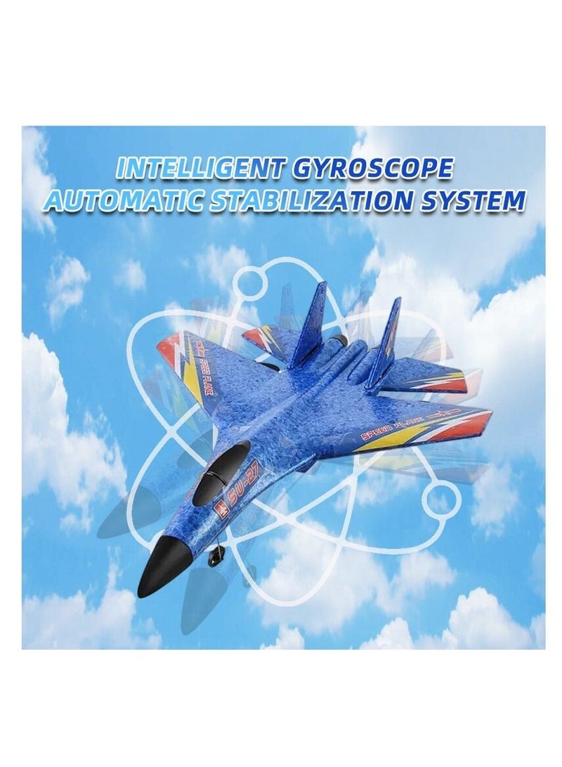 AROAQ طائرة تحكم عن بعد، طائرة شراعية مقاتلة، راديو، ضوء ملاحة ليلي LED، نموذج طائرة لعبة للأطفال - Image 5