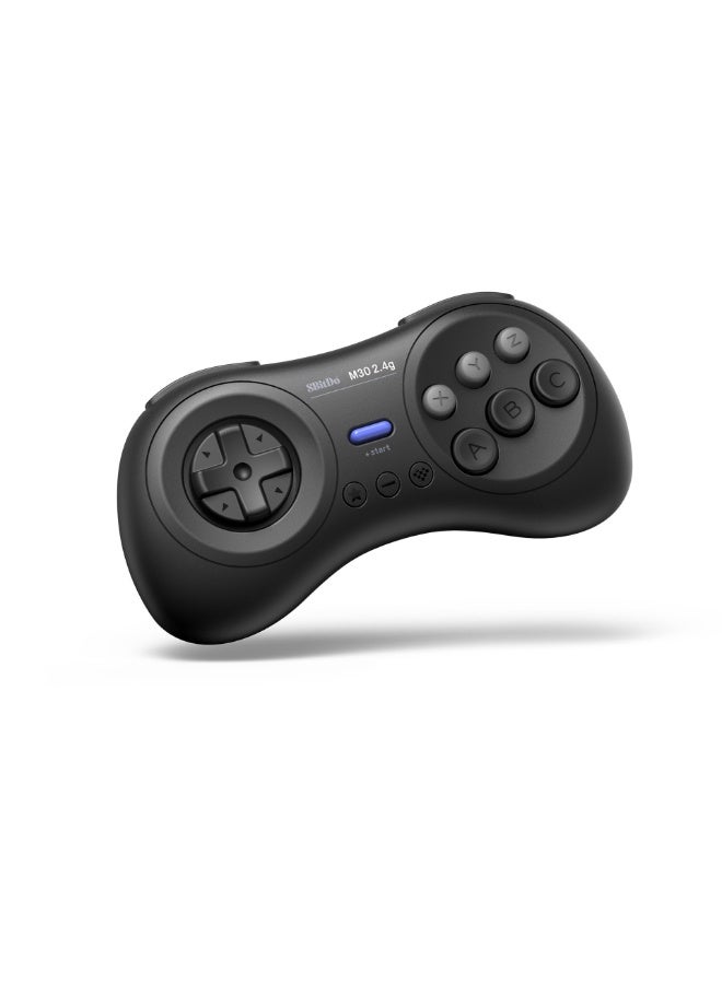 8Bitdo Classic Gamepad 8BitDo M30 2.4G Wireless Gaming Controller for Original Sega Genesis and Sega Mega Drive - Sega Genesis, Switch with 6-Button Layout, Turbo Function, 480mAh Li-on Battery for 35hours Play, Auto Reconnect, Retro Design, Pocket Size, Portable - Image 3
