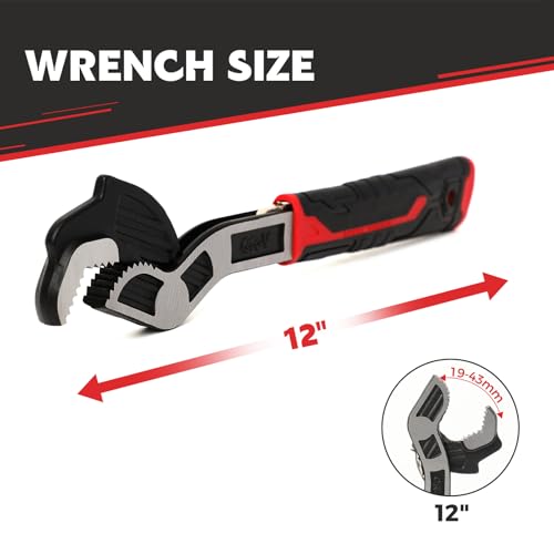 DEPOTA Multifunctional Adjustable Wrench Automatic Size Adjustment Selflocking Wrench 1943mm Spring QuickWrench Suitable for Pipeline Maintenance Can Replace RatchetWrench Pipe Clamp etc - Image 3