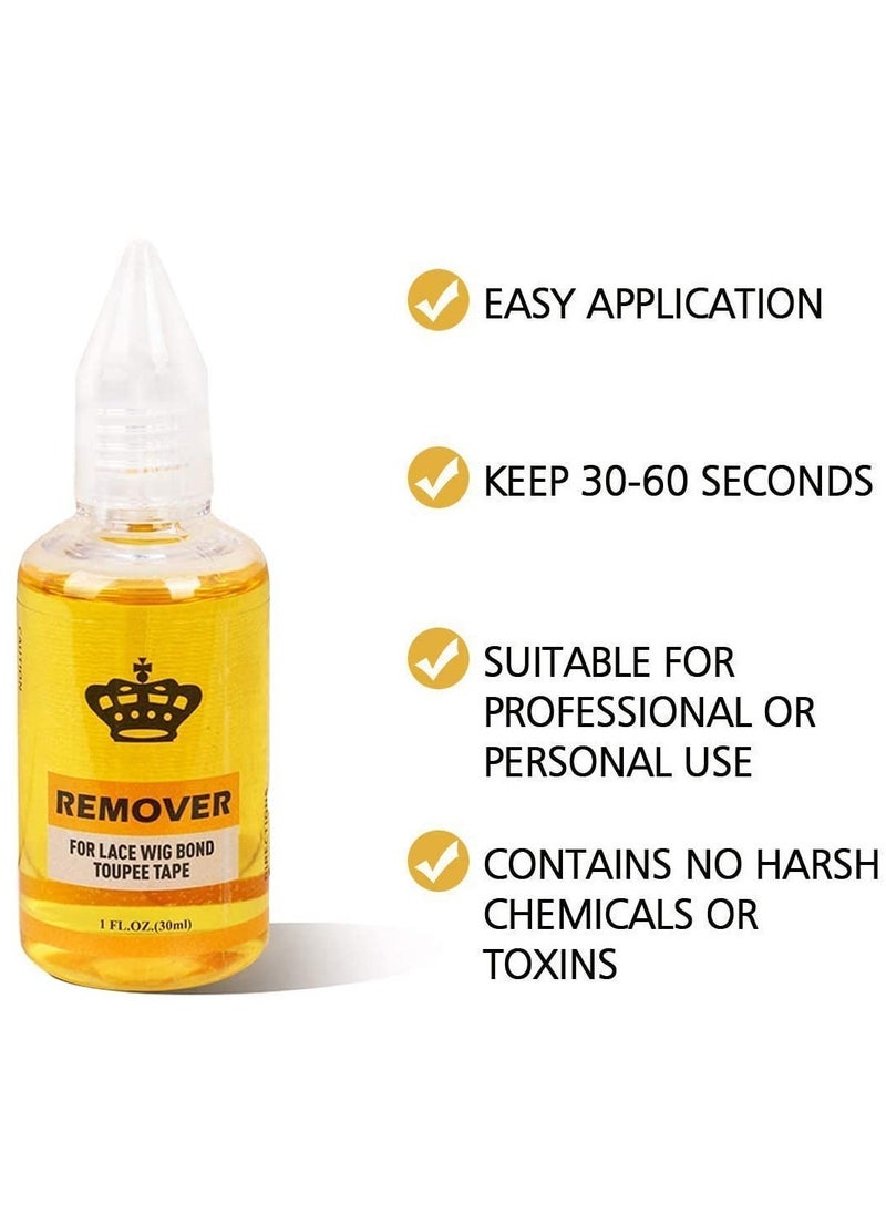 Removes Hair Glue, Wig Tape, Double Sided Extension Tape,30ml Tape Remover for Hair Extensions Remover for Lace Wig Bond Toupee Tape in Hair Extensions Adhesive