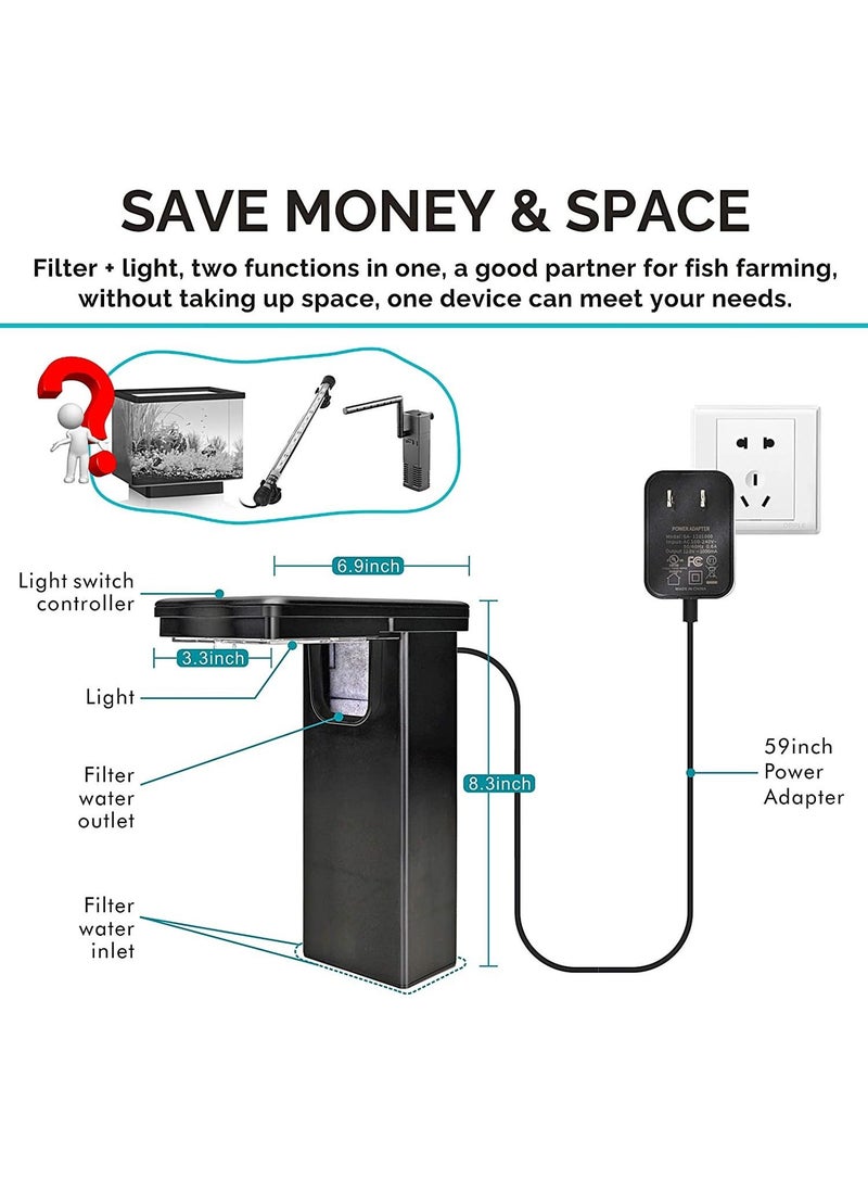 SOBO - Hygger Aquarium Light and Filter 2 in 1 By Aquarist Hub - Image 1