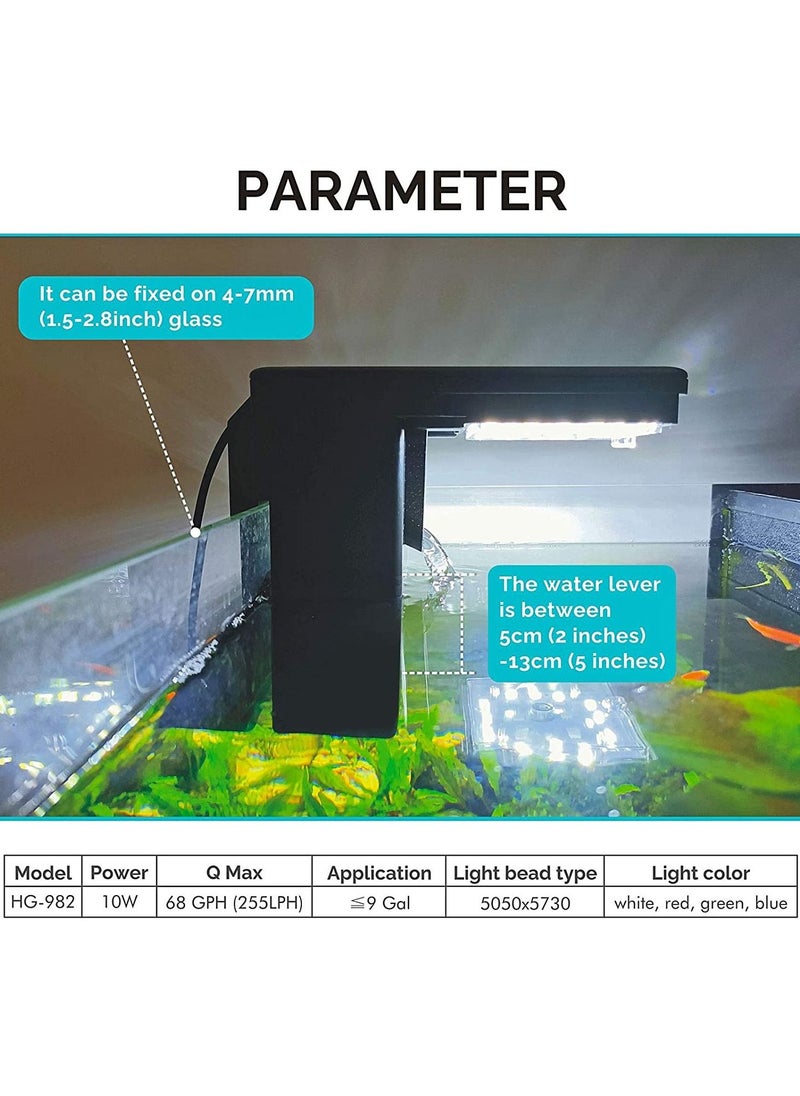 SOBO - Hygger Aquarium Light and Filter 2 in 1 By Aquarist Hub - Image 1