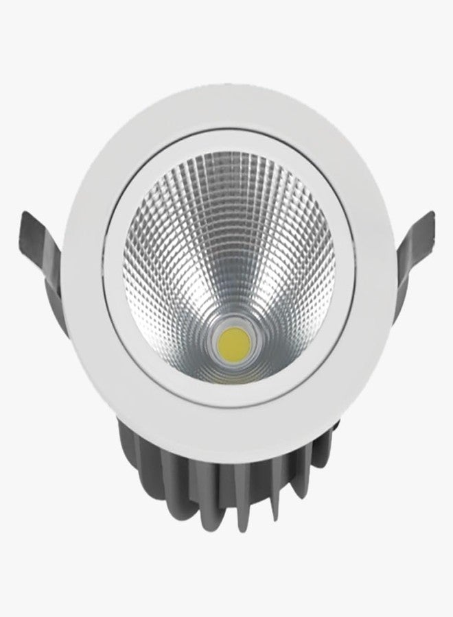 TENET LED COB Trimless Round Downlight Ceiling Light, Energy-Efficient, Adjustable Direction, Ideal for Modern Homes, Shops, Showrooms, Offices (Round, White, Matt Finish, 18W, 1, Pack of 1) - Image 1