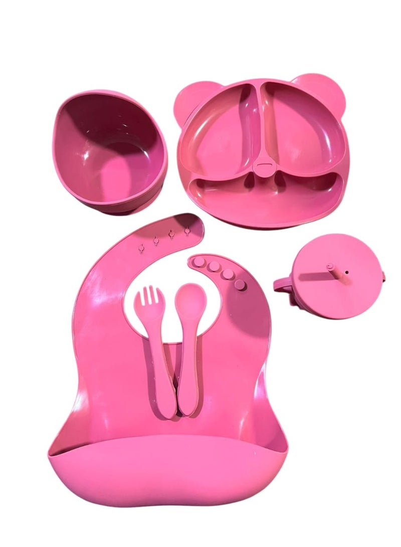 Silicone Baby Feeding Set - 6 Pieces - Image 2