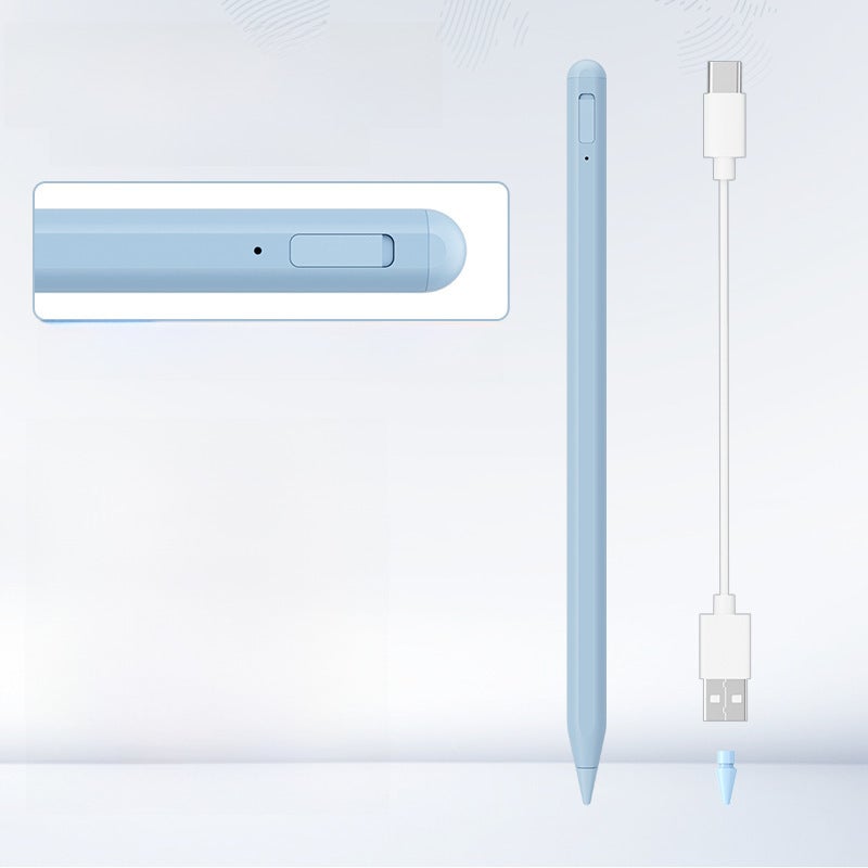 Magnetic iPad Capacitive Stylus Pen Touchscreen Sky Blue-Anti-touch Apple Pen 【Super Fast Charge Touch Switch Bluetooth Function】
