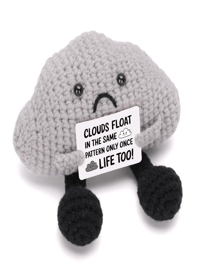 A AIFAMY A AIFMAY Storm Black Cloud Plush, Positive Emotional Cloud Doll, Perfect Encouraging Graduation & Birthday Gift for Adults Nature Lovers (Black) - Image 1