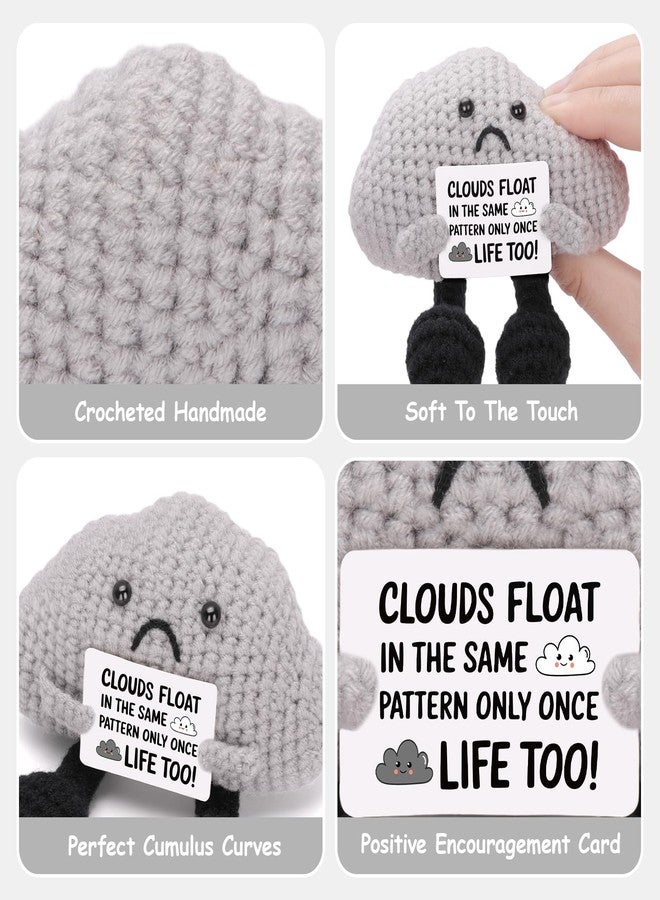 A AIFAMY A AIFMAY Storm Black Cloud Plush, Positive Emotional Cloud Doll, Perfect Encouraging Graduation & Birthday Gift for Adults Nature Lovers (Black) - Image 3