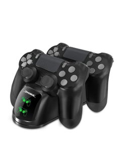 DOBE PS4 Controller Charger Dual Shock 4 Controller Charging Docking Station with LED Light Indicators and bottom light for PS4/PS4 Slim/PS4 Pro Controller  - Image 1