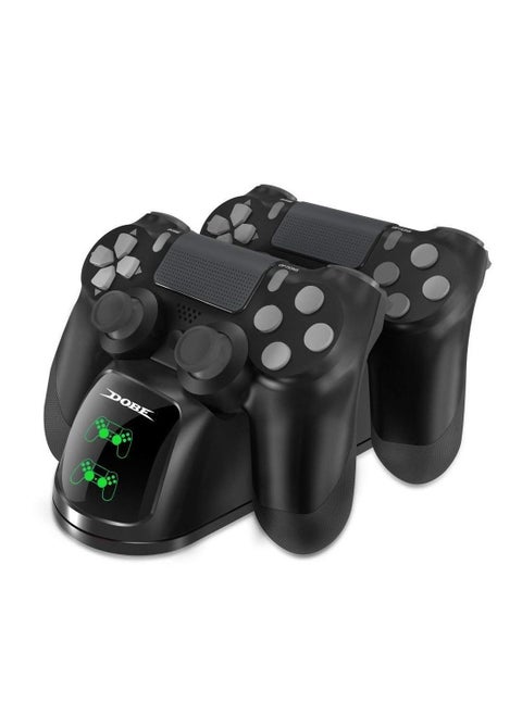 PS4 Controller Charger Dual Shock 4 Controller Charging Docking Station with LED Light Indicators and bottom light for PS4/PS4 Slim/PS4 Pro Controller