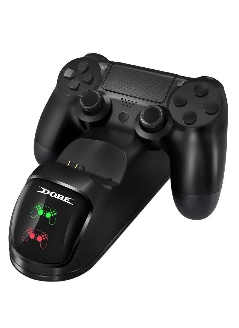 PS4 Controller Charger Dual Shock 4 Controller Charging Docking Station with LED Light Indicators and bottom light for PS4/PS4 Slim/PS4 Pro Controller