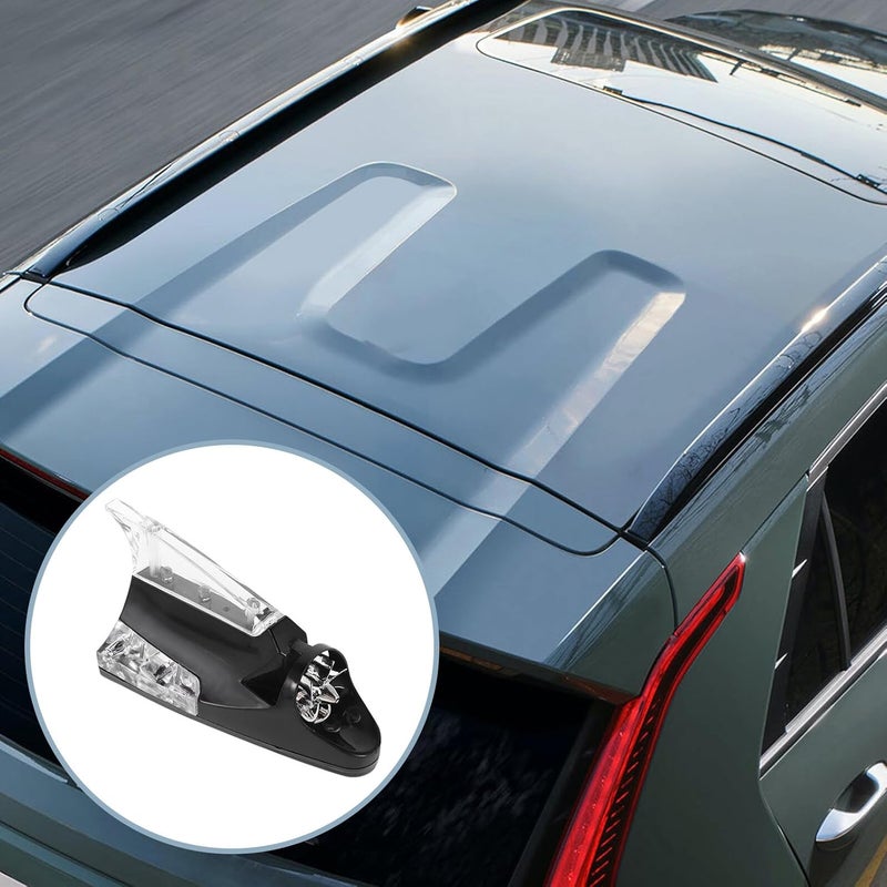 Universal Car Shark Fin Antenna with LED Light, Car Roof Replacement Antenna Mount, Automotive Exterior Decoration Aerial for Night Visibility and High-Speed Stability - Image 4