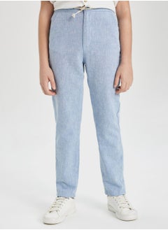 DeFacto Boy Regular Fit Standard Leg Linen Look Trousers  - Image 1