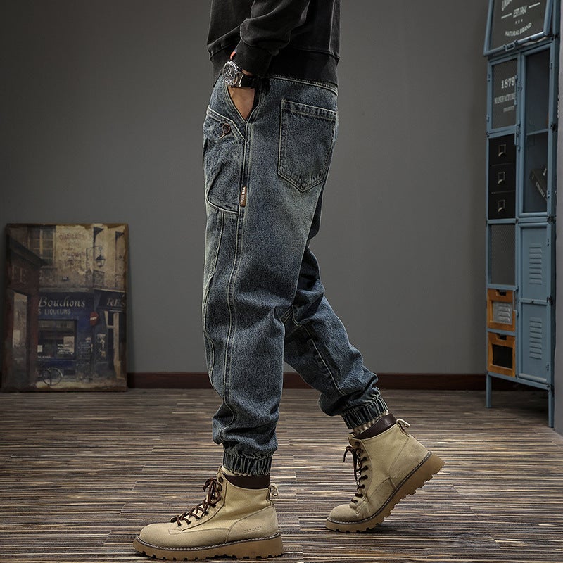 Unisex Classic Denim Jeans Loose Fit Daily Outdoor Wear - Image 5