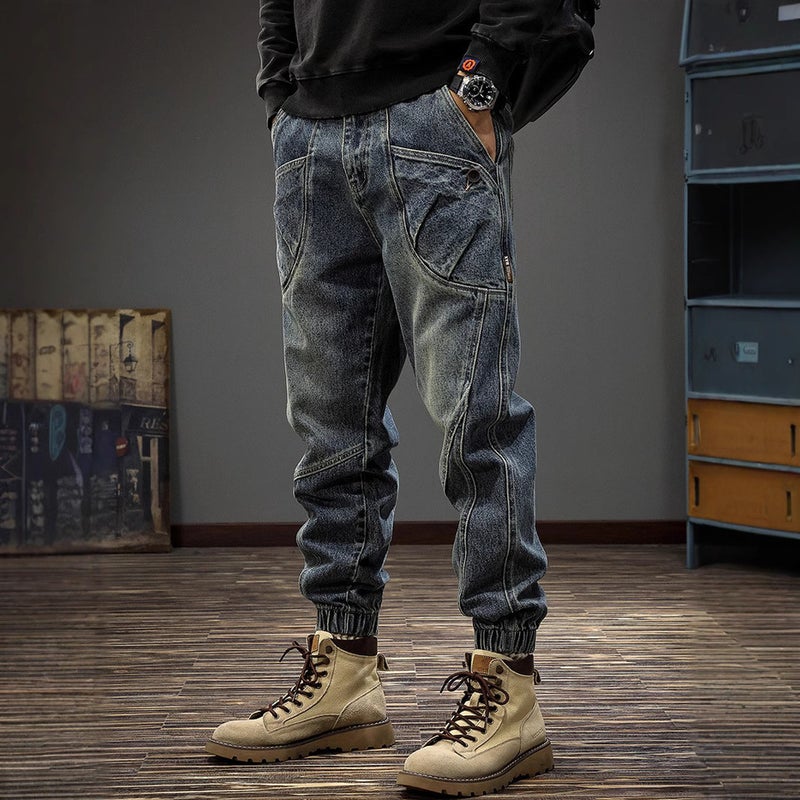 Unisex Classic Denim Jeans Loose Fit Daily Outdoor Wear - Image 2