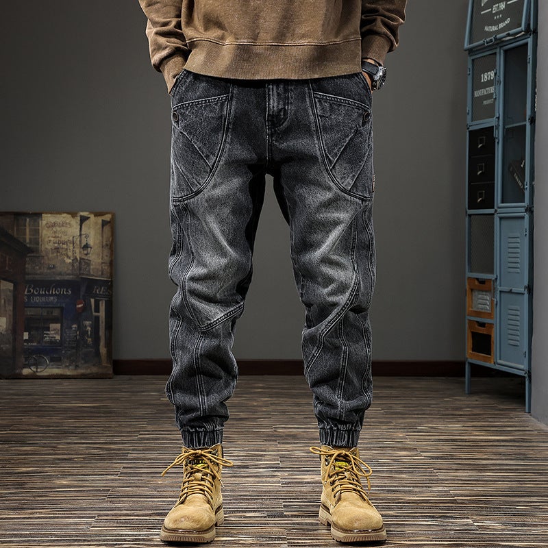 Unisex Classic Denim Jeans Loose Fit Daily Outdoor Wear - Image 1
