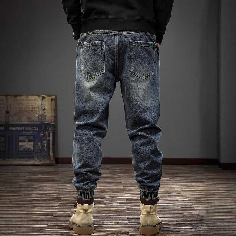 Unisex Classic Denim Jeans Loose Fit Daily Outdoor Wear - Image 3