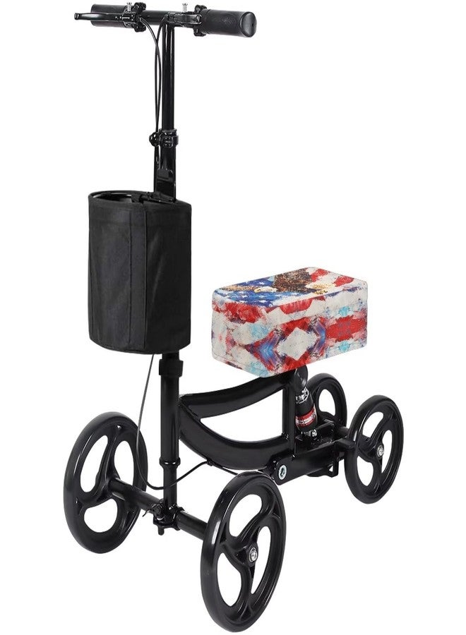 Uorisanigo Knee Scooter Cushion Cover Scooter Accessories Eagle Flag USA Flag Cover for Knee Rover Scooter Pad Removable Knee Walker Pad Cover - Image 5