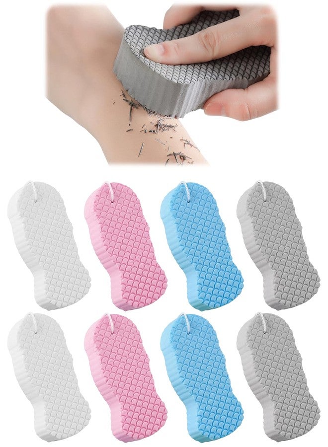 DAWZMR 8 Pcs Magic Exfoliating Bath Sponge, 3D Reusable Body Scrubber for Dead Skin Remover, Soft Shower Sponges - Image 1