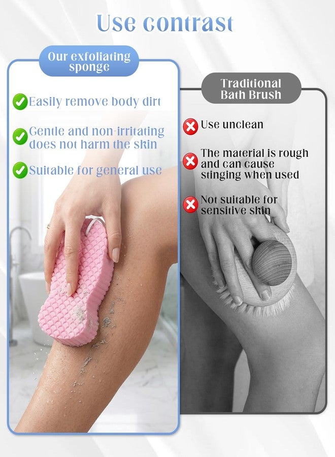 DAWZMR 8 Pcs Magic Exfoliating Bath Sponge, 3D Reusable Body Scrubber for Dead Skin Remover, Soft Shower Sponges - Image 4