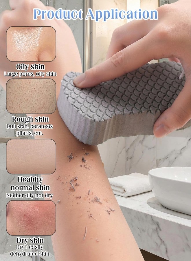 DAWZMR 8 Pcs Magic Exfoliating Bath Sponge, 3D Reusable Body Scrubber for Dead Skin Remover, Soft Shower Sponges - Image 2