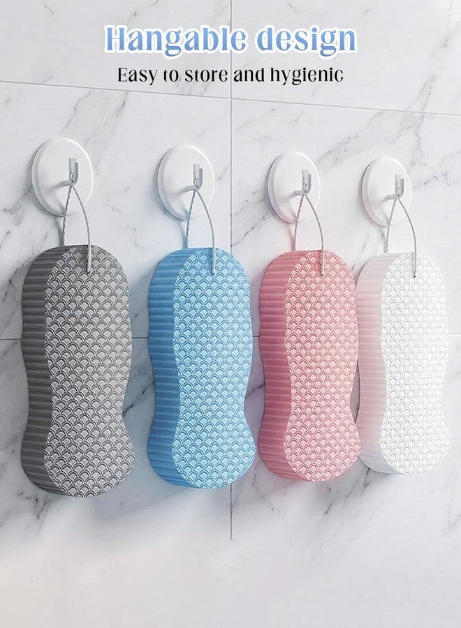 DAWZMR 8 Pcs Magic Exfoliating Bath Sponge, 3D Reusable Body Scrubber for Dead Skin Remover, Soft Shower Sponges - Image 5