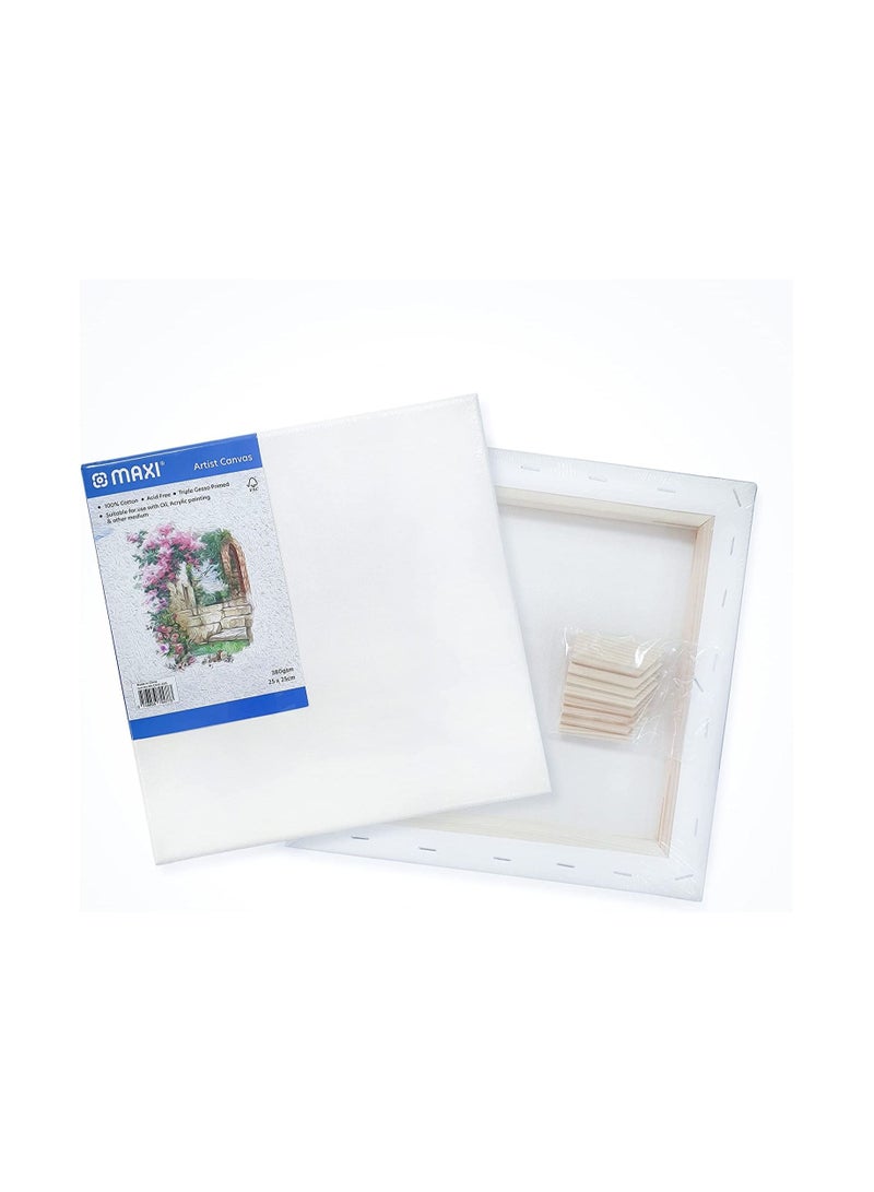 Maxi Stretched Canvas Board 380 Gsm 25x25 - Image 2