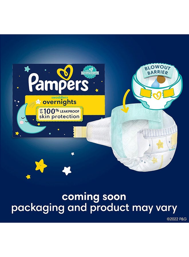 Pampers Swaddlers Overnights Baby Diapers - Size 5, 88 Count, Disposable, Night Time Skin Protection - Image 2