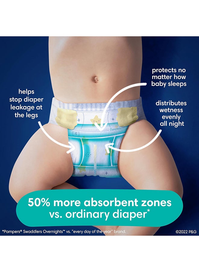 Pampers Swaddlers Overnights Baby Diapers - Size 5, 88 Count, Disposable, Night Time Skin Protection - Image 5