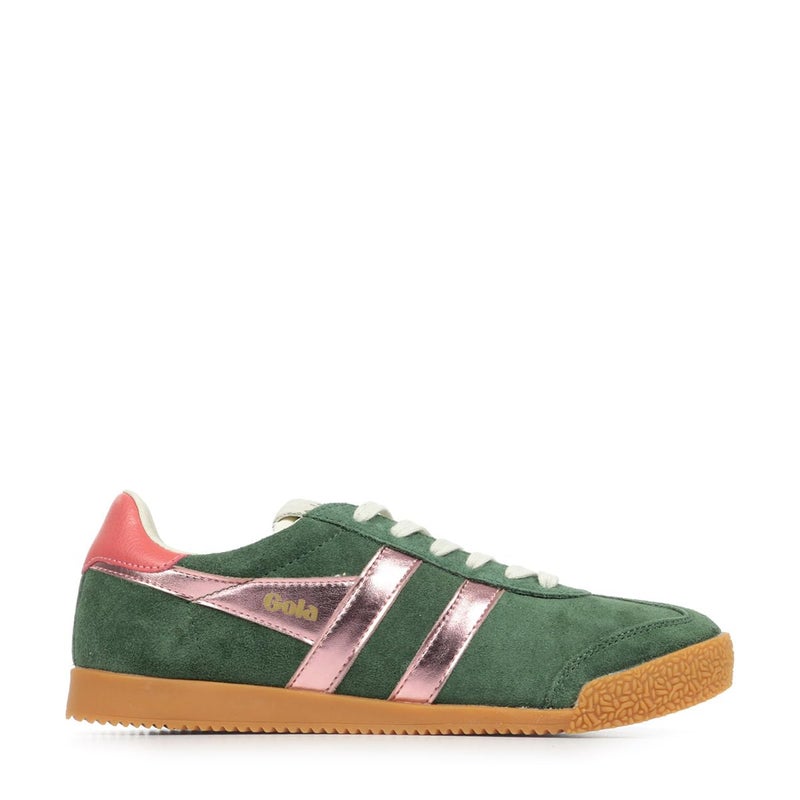 Gola Womens Elan Glitz, Evergreen/Pink/Coral, 9, Medium - Image 1