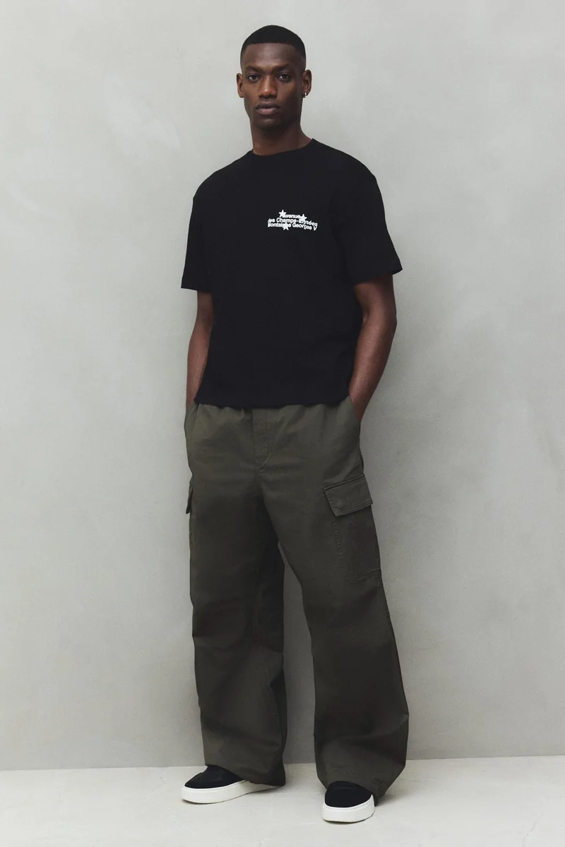 H&M Loose Fit Printed T-shirt