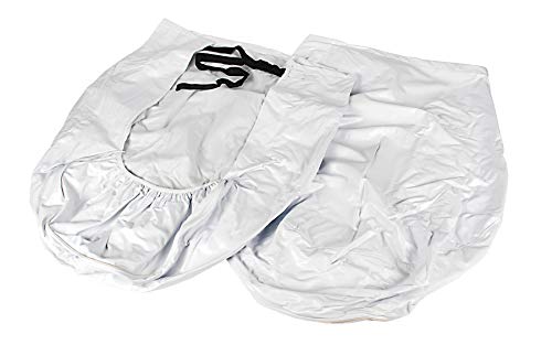 Camco 45323 Vinyl Wheel Tire Protector 2 Pack 30 inches32 inches White