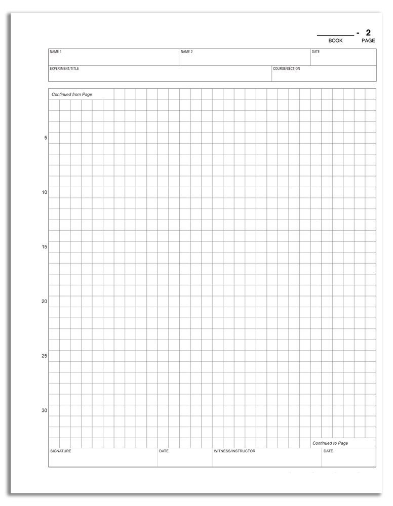 BookFactory Carbonless Student Lab Notebook - 75 Sets of Pages (8.5'' X 11'') (Duplicator) - Scientific Grid Pages, Durable Translucent Cover, Wire-O Binding (Made in USA) - Image 5