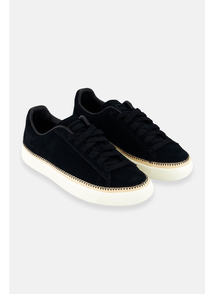 PUMA Kids Boy Suede Trim Lace Up Training Shoes, Black  - Image 1